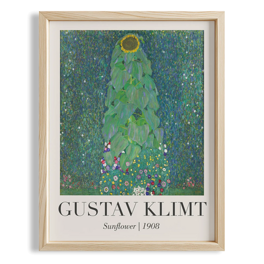 Ayçiçeği - Gustav Klimt Ahşap Duvar Tablosu