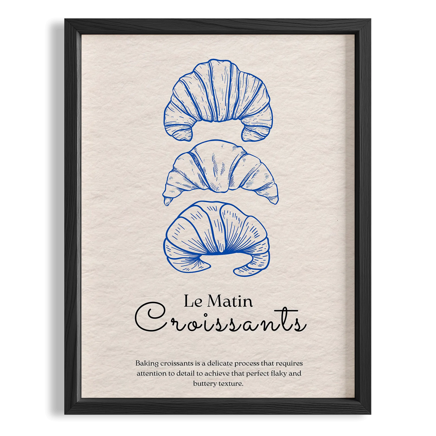 Le Matin Croissants Fransız Sabah Koleksiyonu Mutfak Duvar Tablosu