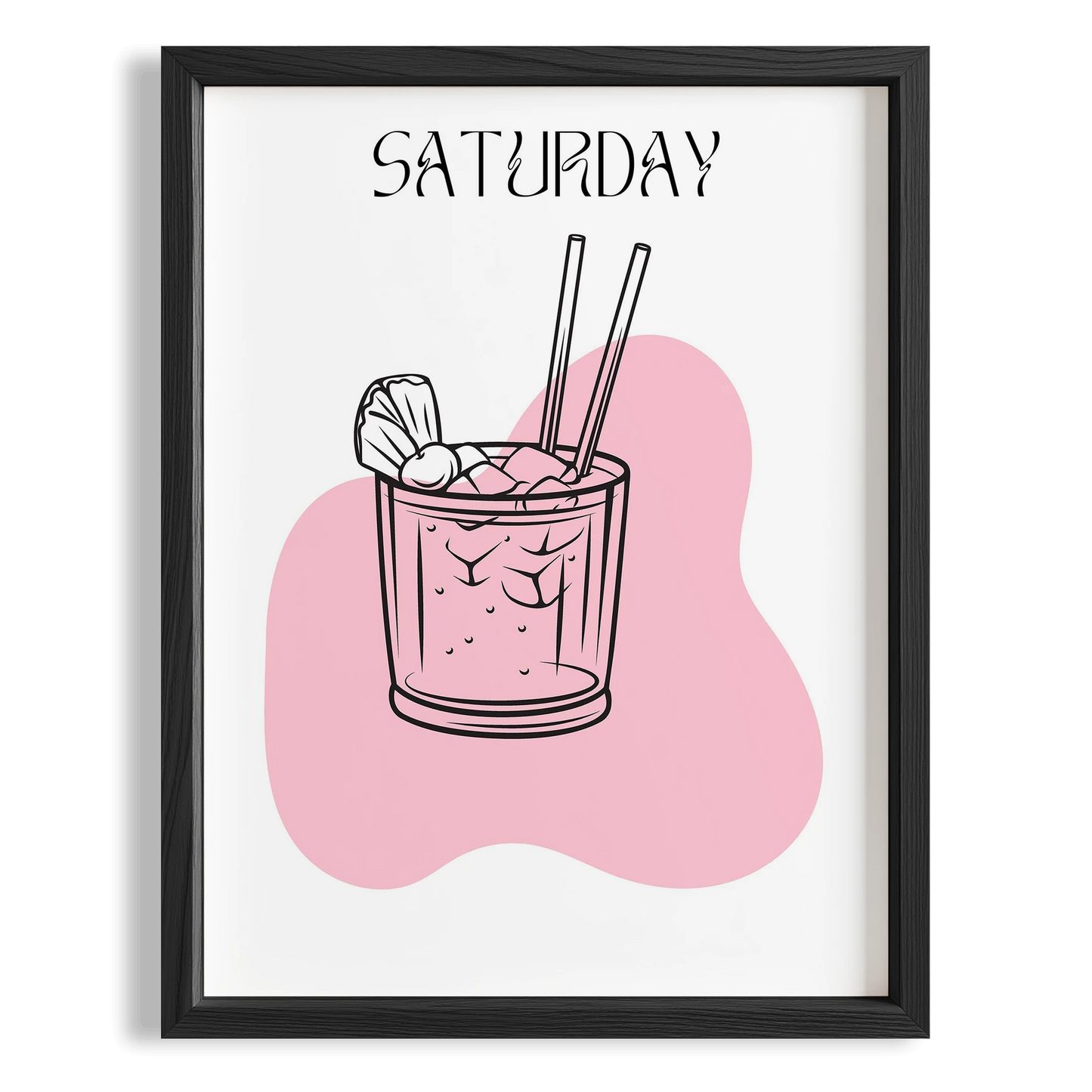 Cumartesi Günü Weekend Drinks Kokteyl Mutfak Duvar Tablosu