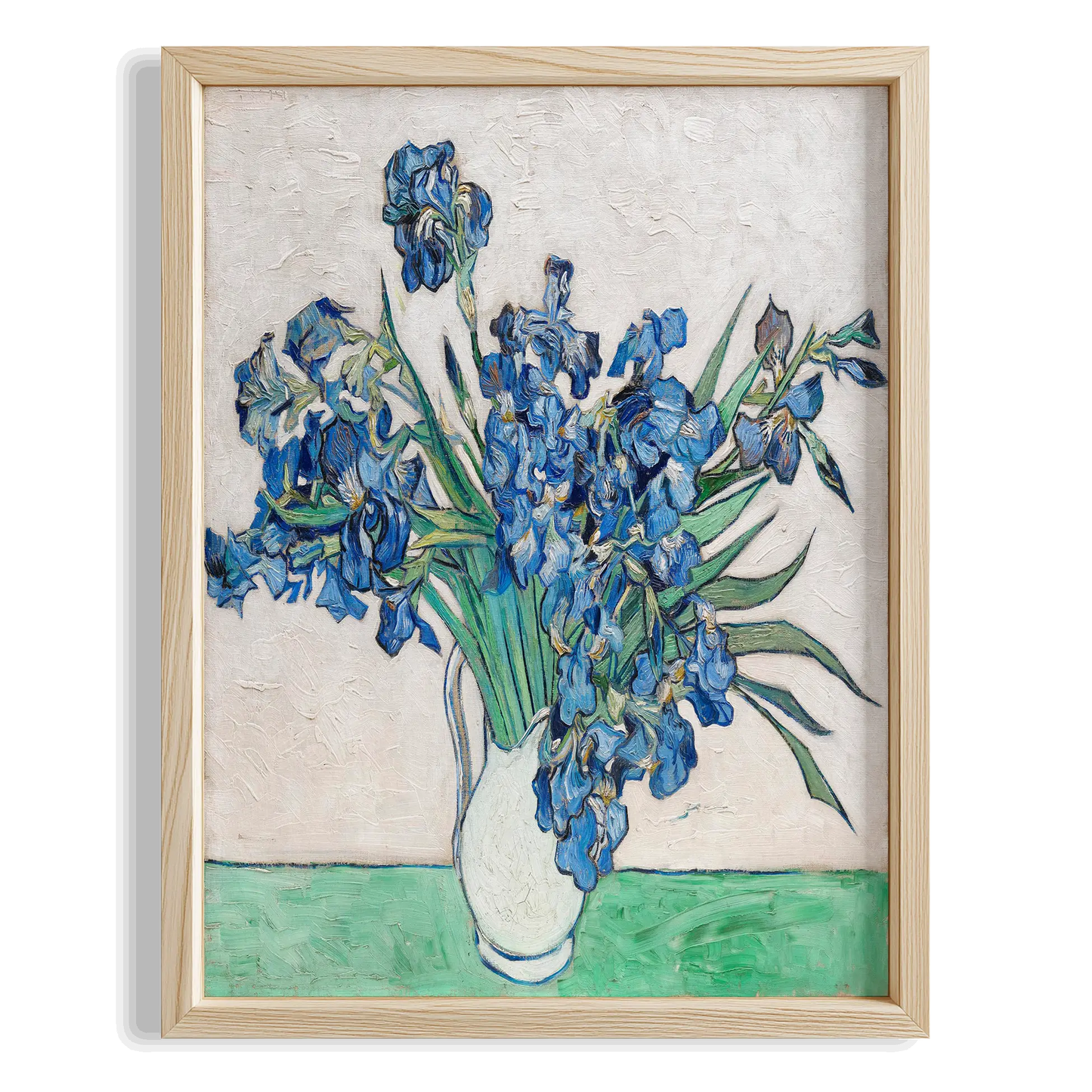 Vazoda Süsenler - Vincent Van Gogh Ahşap Duvar Tablosu