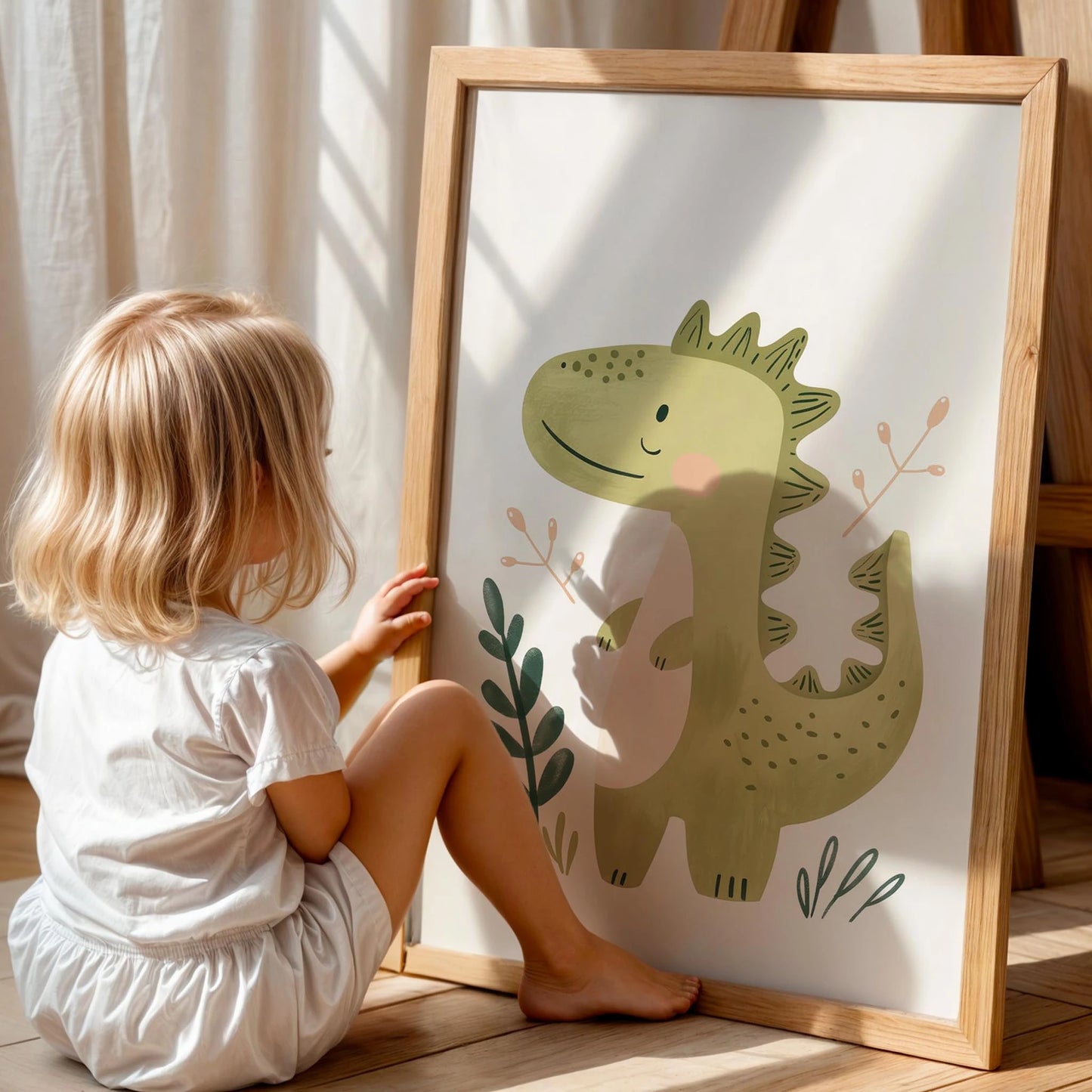 Dinozorun Dünyası – Çocuk Odası Ahşap Tablo