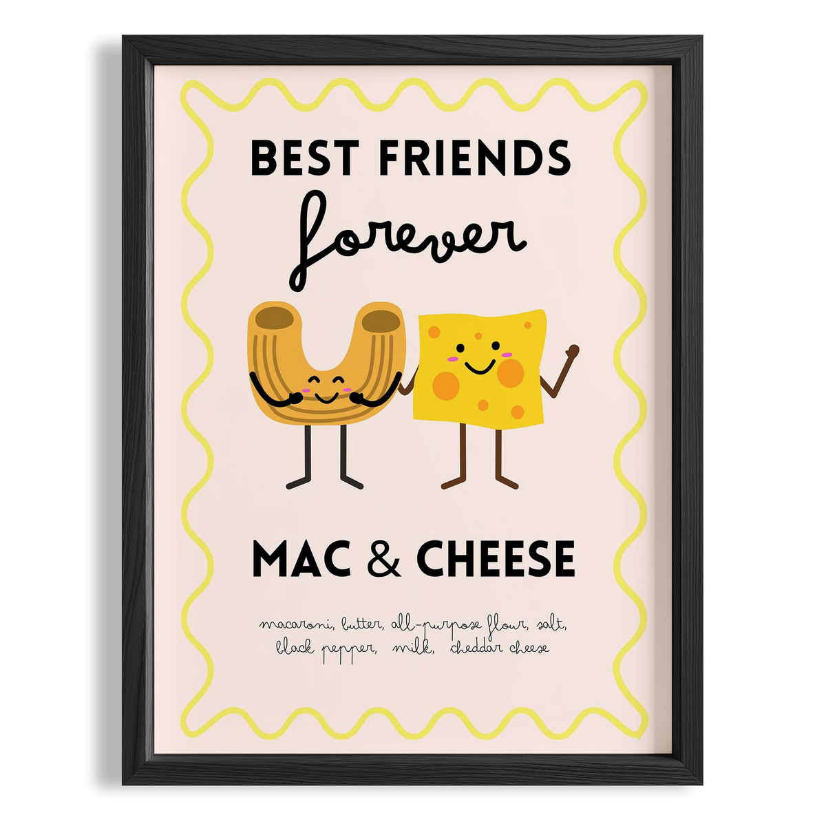 Macaroni & Cheese Ebedi Dostluk Mutfak Duvar Tablosu II