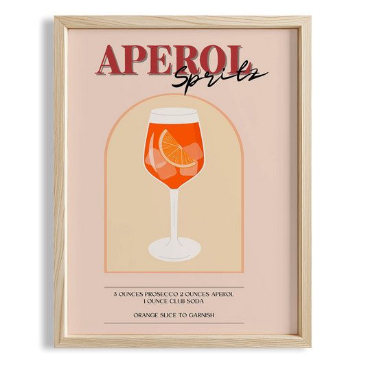 Aperol Spritz Kokteyli Mutfak Duvar Tablosu