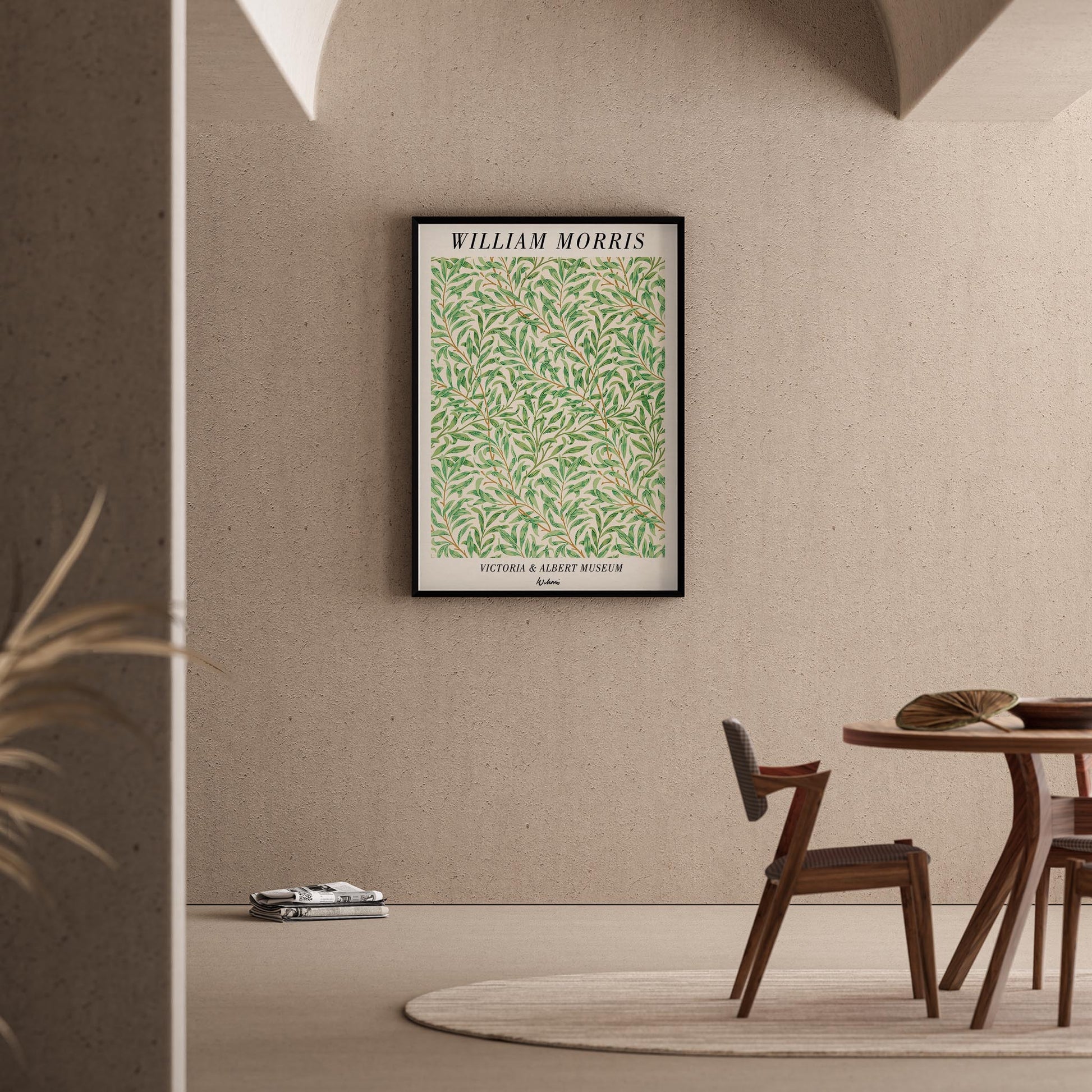 Söğüt Dalları - William Morris Ahşap Duvar Tablosu