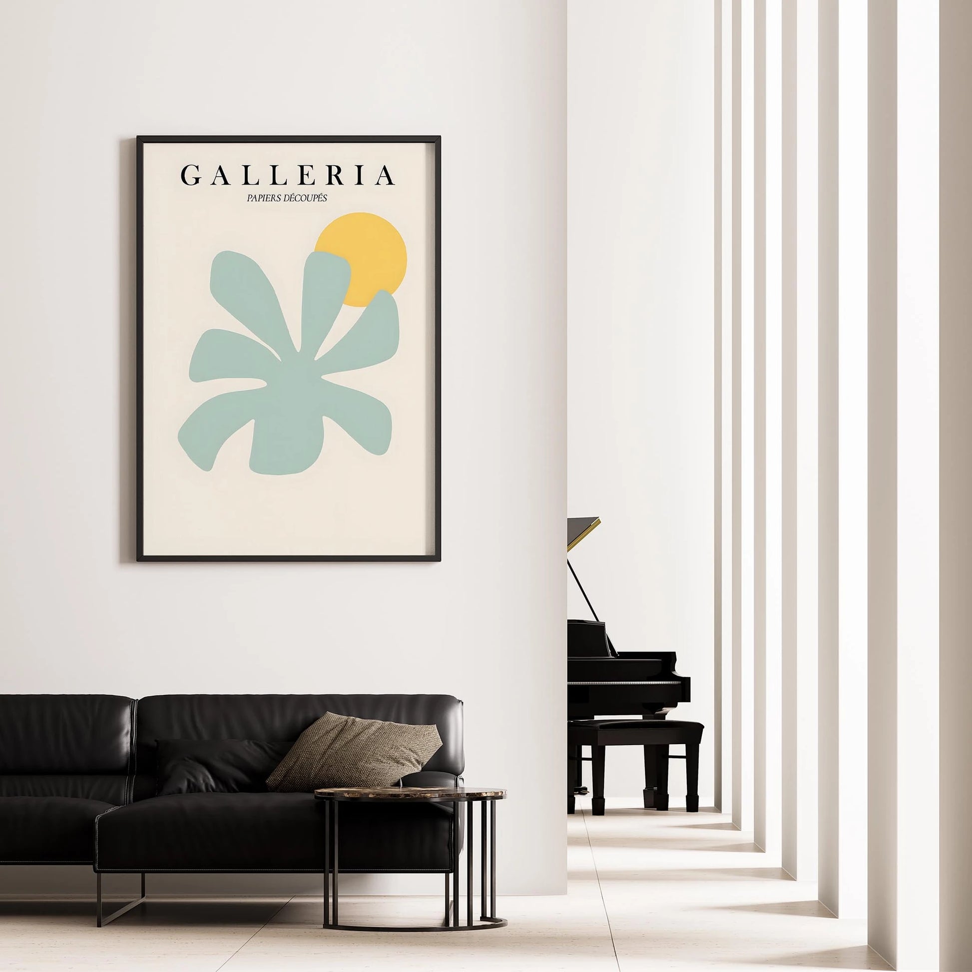 Matisse Kağıt Kesimleri Serisi Abstract Soyut Yaprak Botanik I Duvar Tablosu