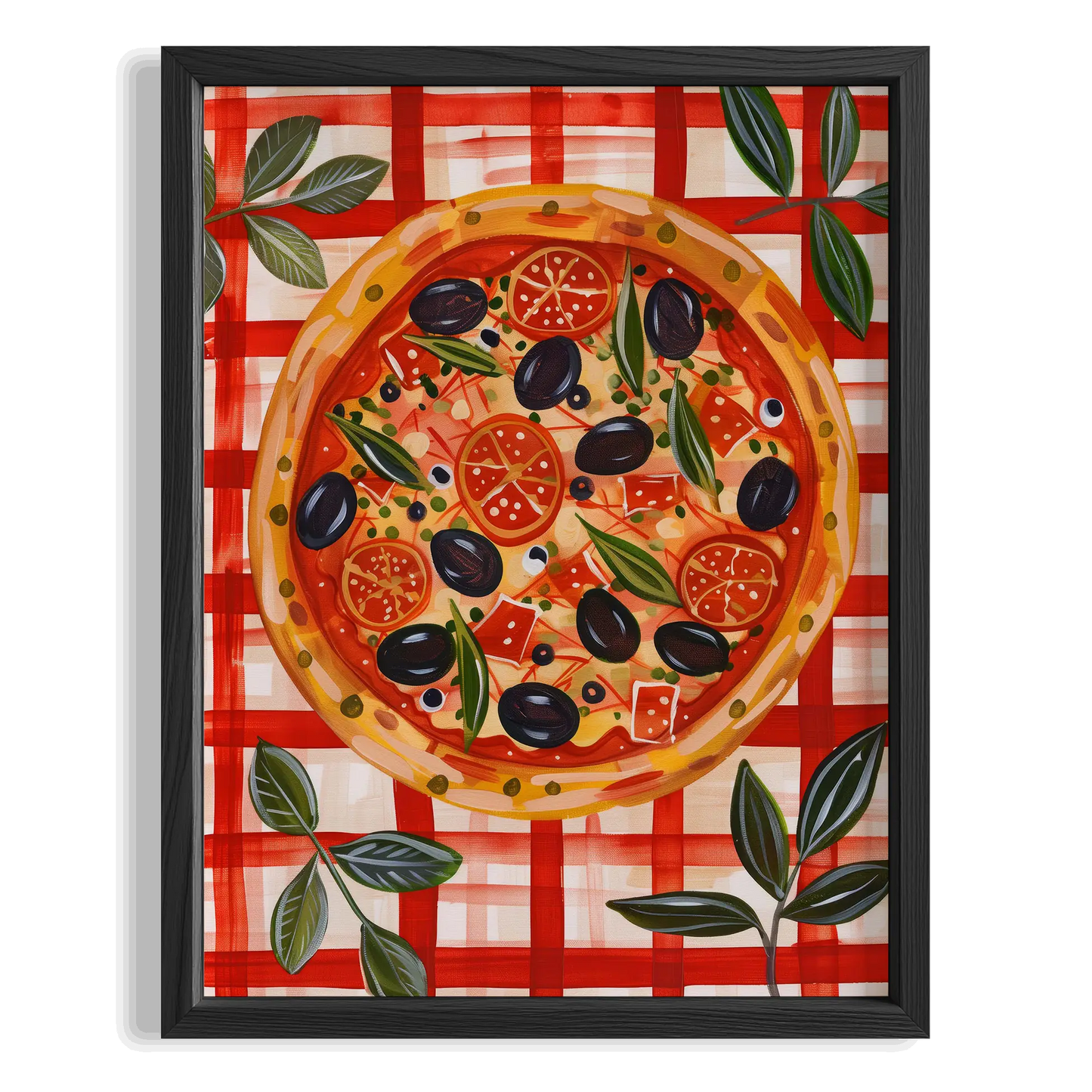 Pizza Soffitta Akdeniz İtalya Koleksiyonu Mutfak Duvar Tablosu