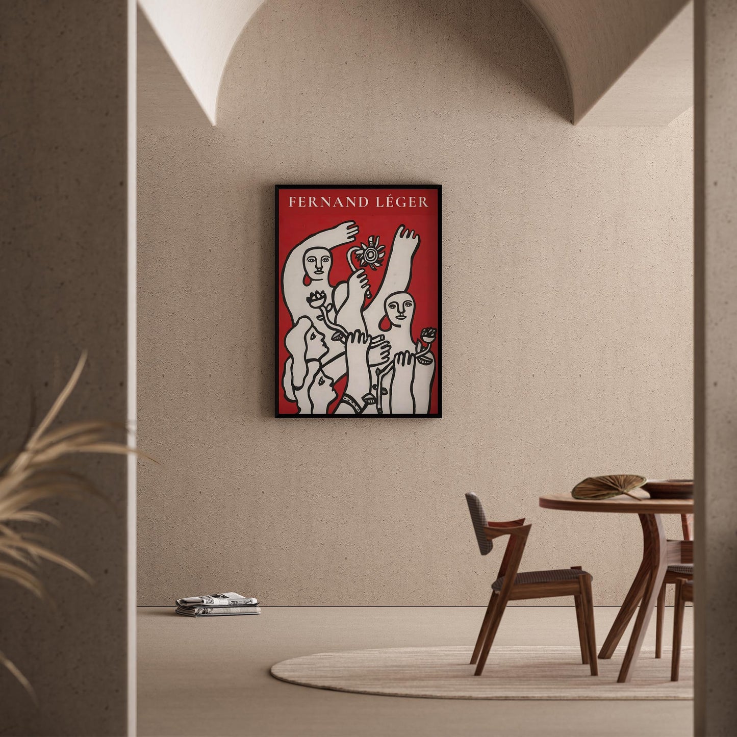 Fernand Leger XXI Duvar Tablosu