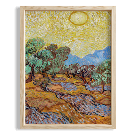 Zeytin Ağaçları - Vincent Van Gogh Ahşap Duvar Tablosu