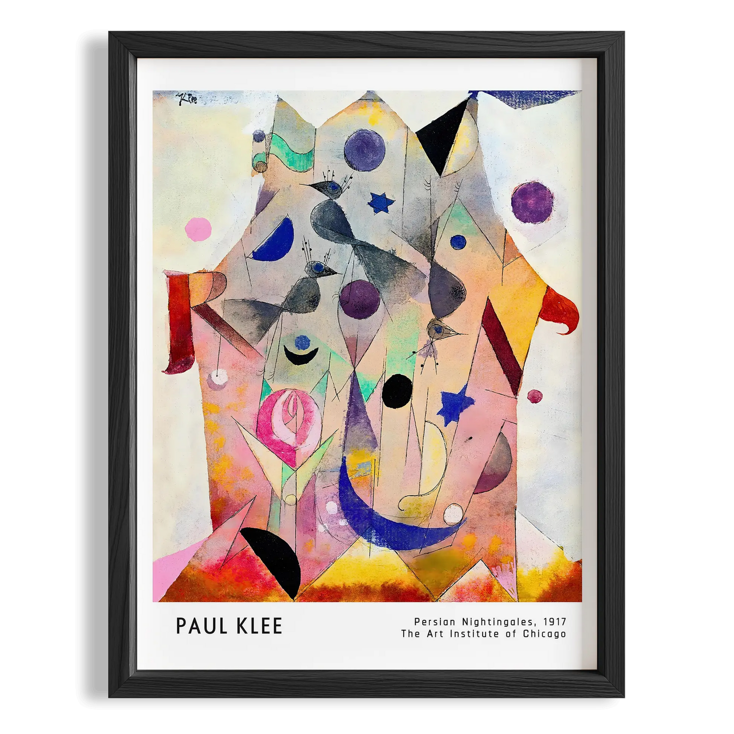 Paul Klee Fars Bülbülleri 1917 Suluboya I Duvar Tablosu