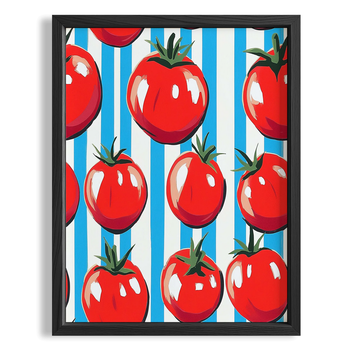 Salkım Domates I Retro Pop Art Mutfak Duvar Tablosu
