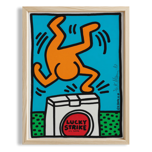 Enerjik Dans - Keith Haring Ahşap Duvar Tablosu