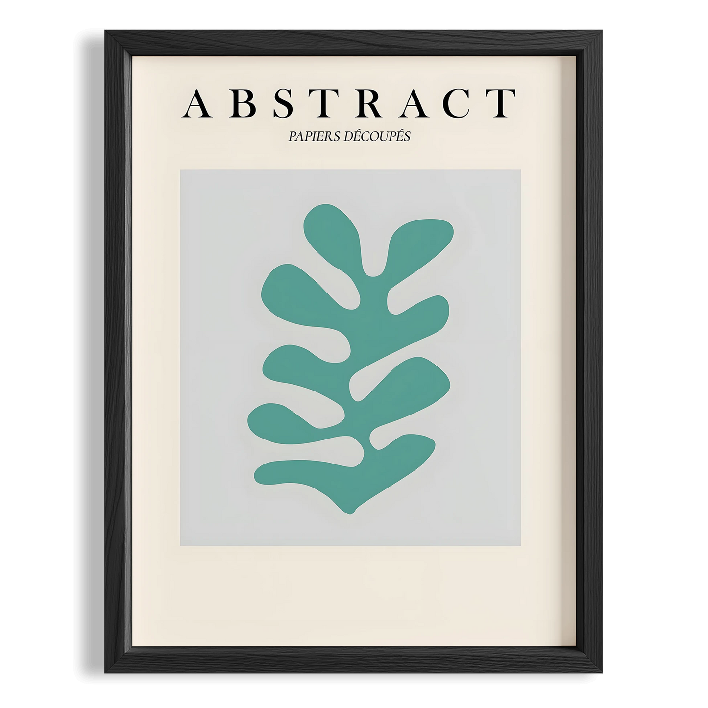 Matisse Kağıt Kesimleri Serisi Abstract Soyut Yaprak I Duvar Tablosu