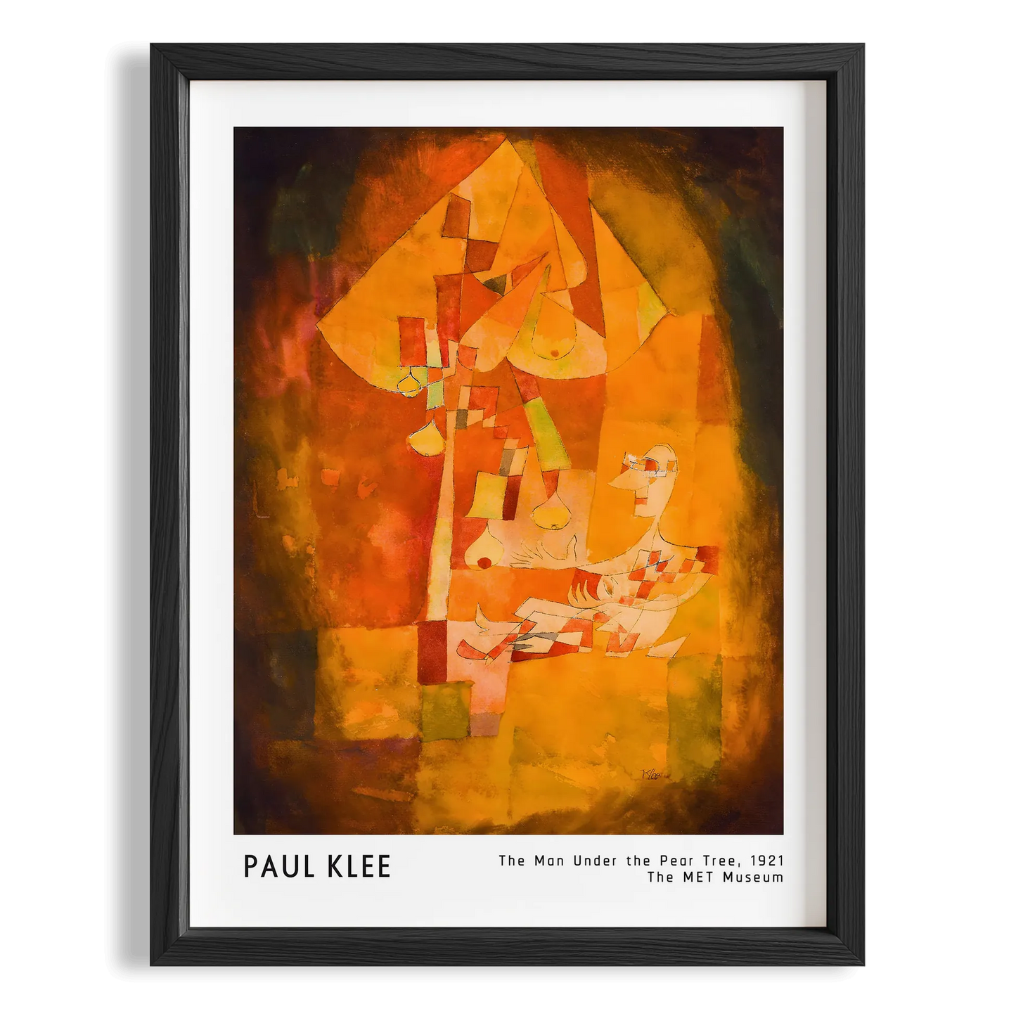 Paul Klee Armut Ağacının Altındaki Adam 1921 Suluboya I Duvar Tablosu