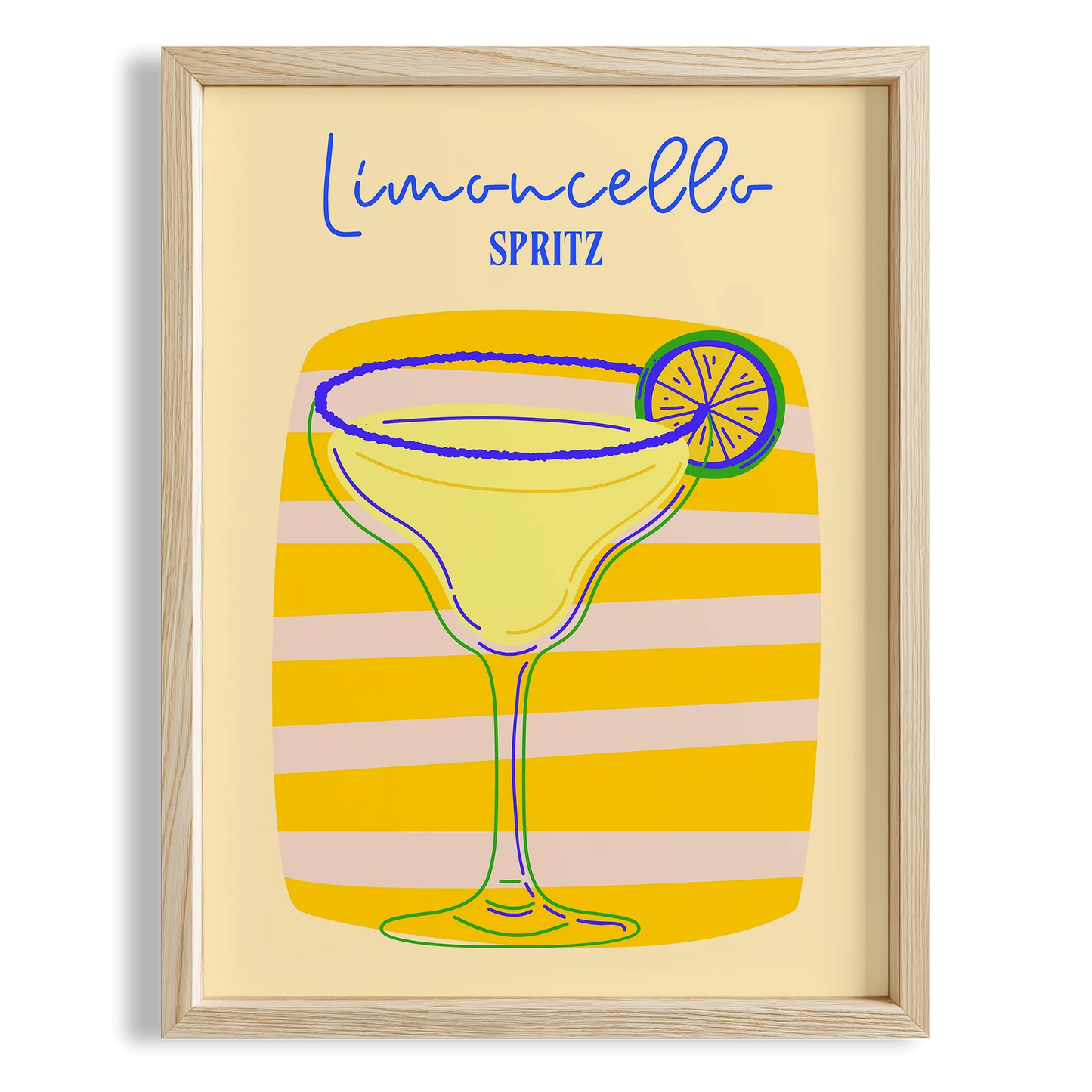 Limoncello Spritz Kokteyller Mutfak Duvar Tablosu