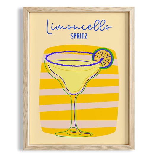Limoncello Spritz Kokteyller Mutfak Duvar Tablosu