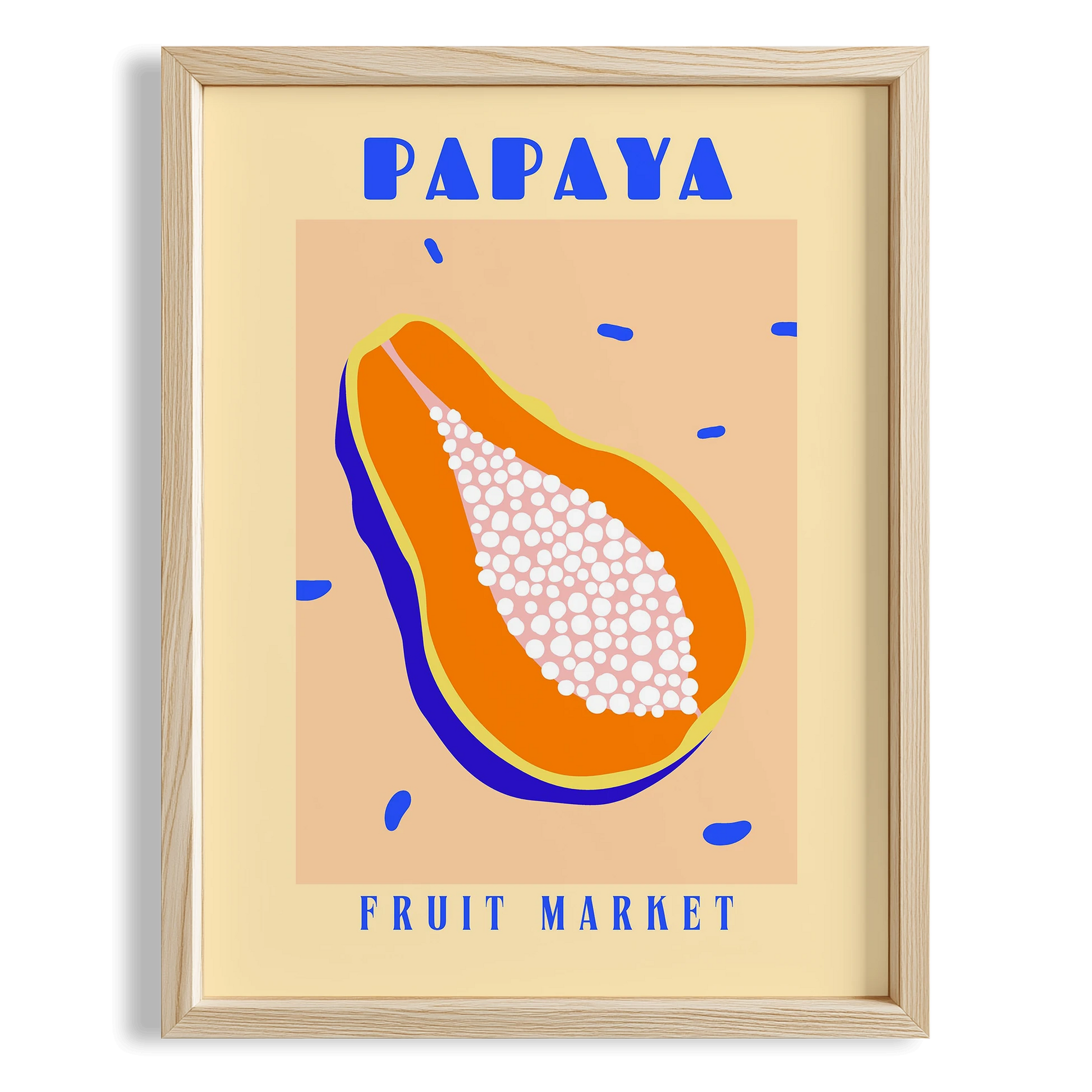 Papaya Fruits Market Mutfak Duvar Tablosu