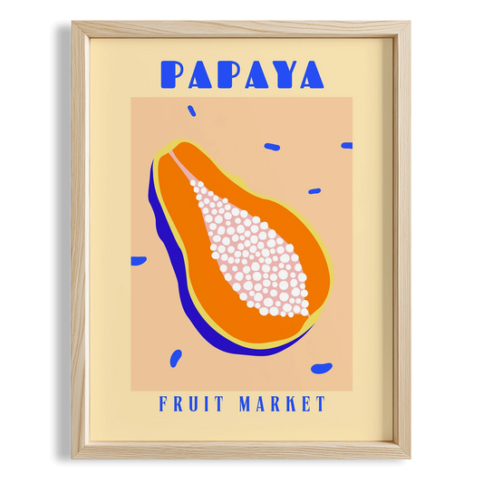 Papaya Fruits Market Mutfak Duvar Tablosu