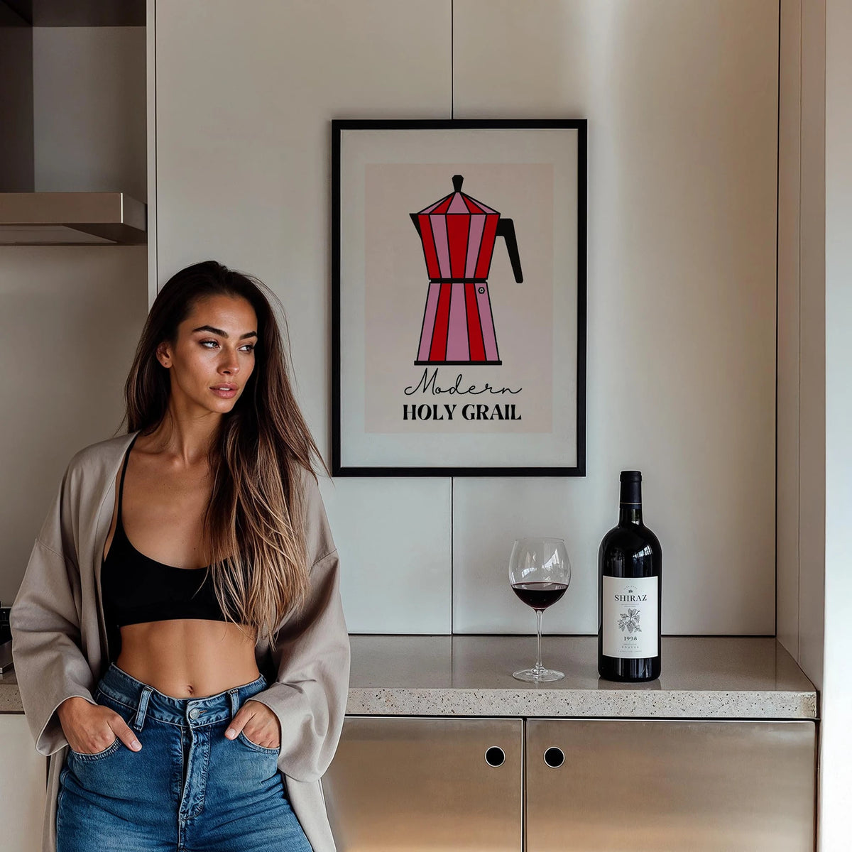 Milano Holy Grail Kahve İtalya Koleksiyonu Mutfak Duvar Tablosu