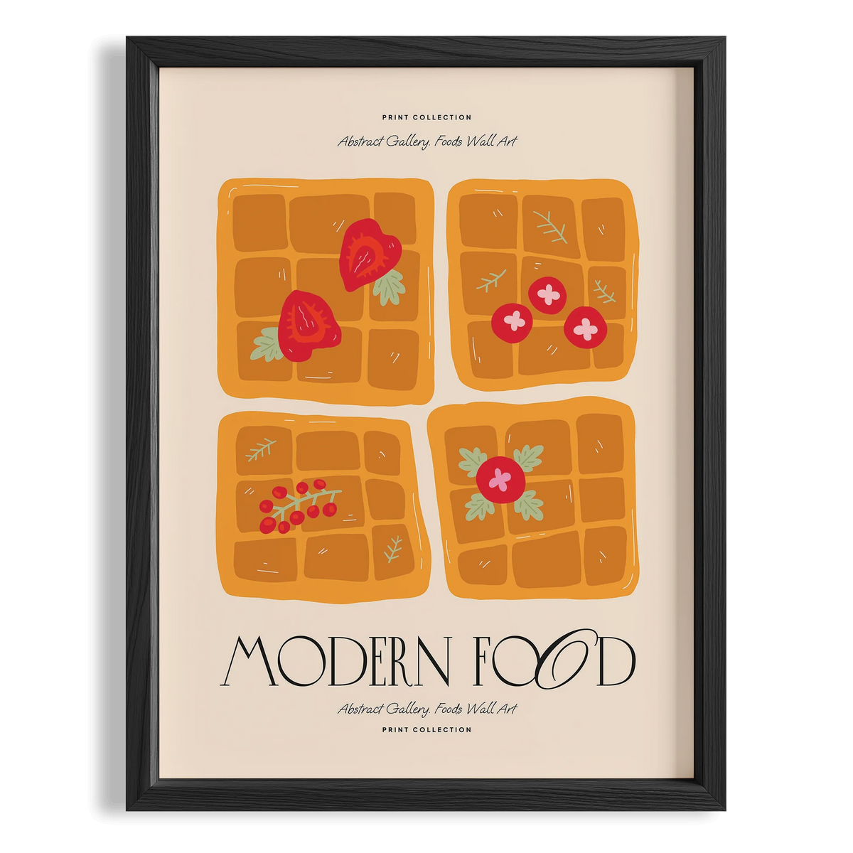 Meyveli Waffle Brunch Modern Food Akdeniz Koleksiyonu