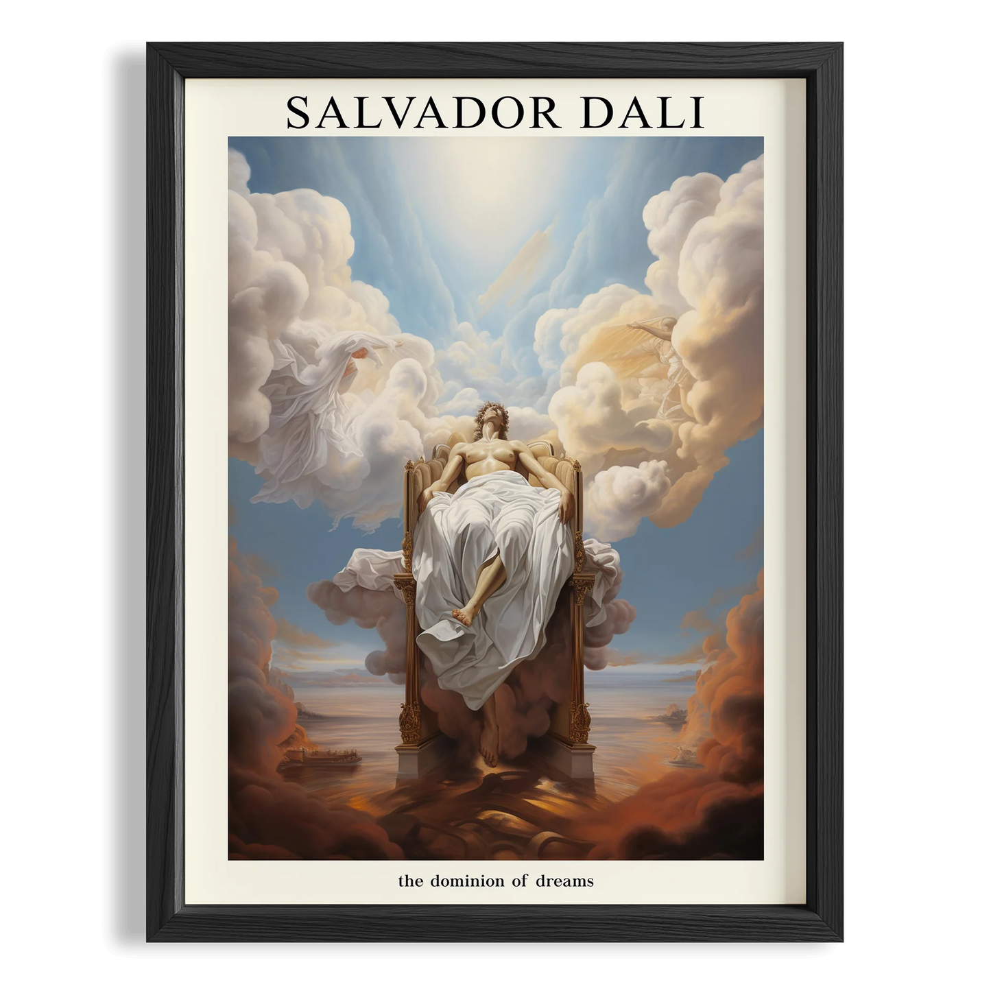 Göksel Figür - Salvador Dali Ahşap Duvar Tablosu
