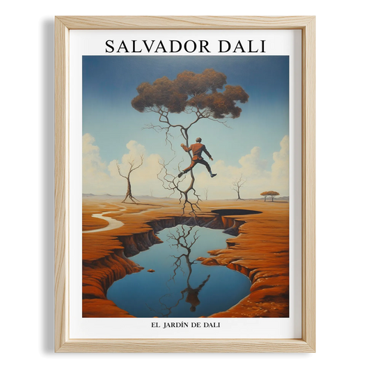 Aynadaki Fil - Salvador Dali Ahşap Duvar Tablosu