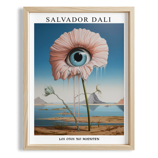 Çiçek Göz - Salvador Dali Ahşap Duvar Tablosu