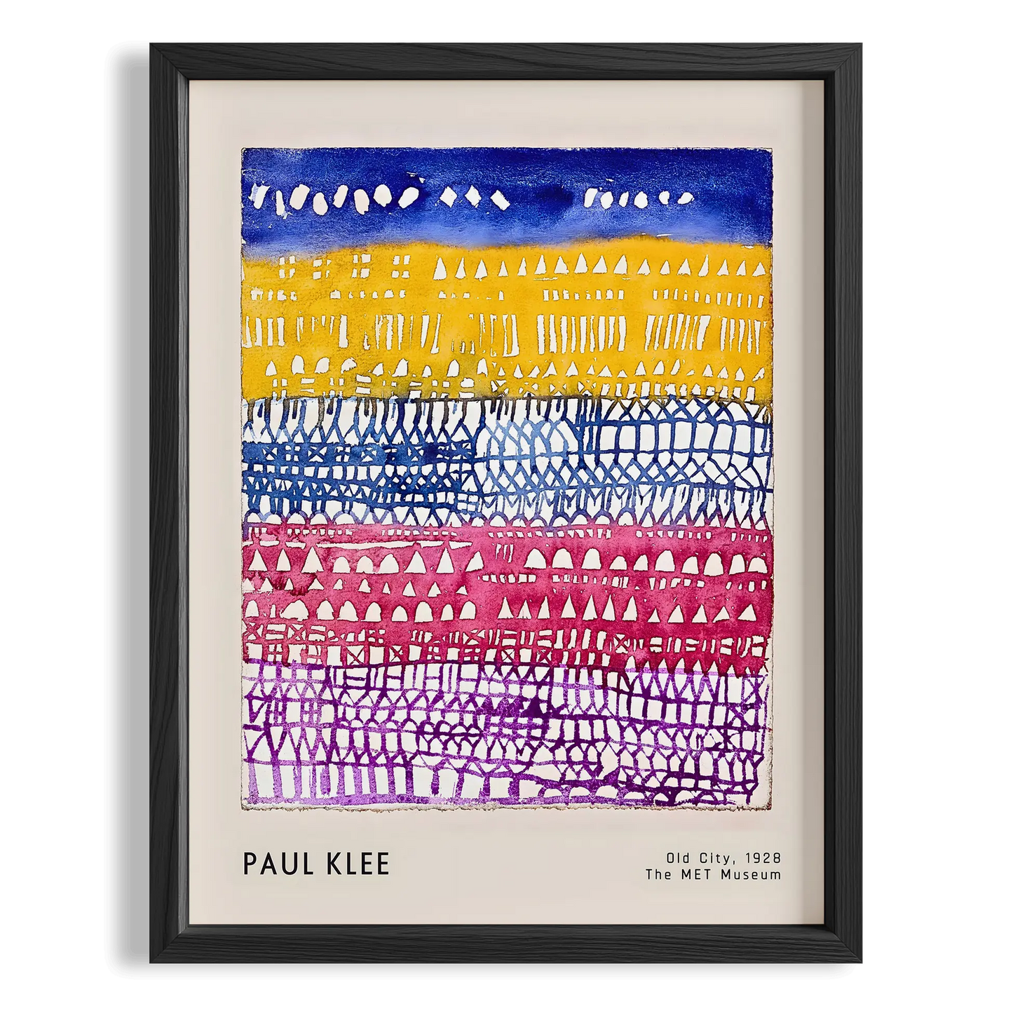Paul Klee Eski Şehir 1928 Suluboya I Duvar Tablosu