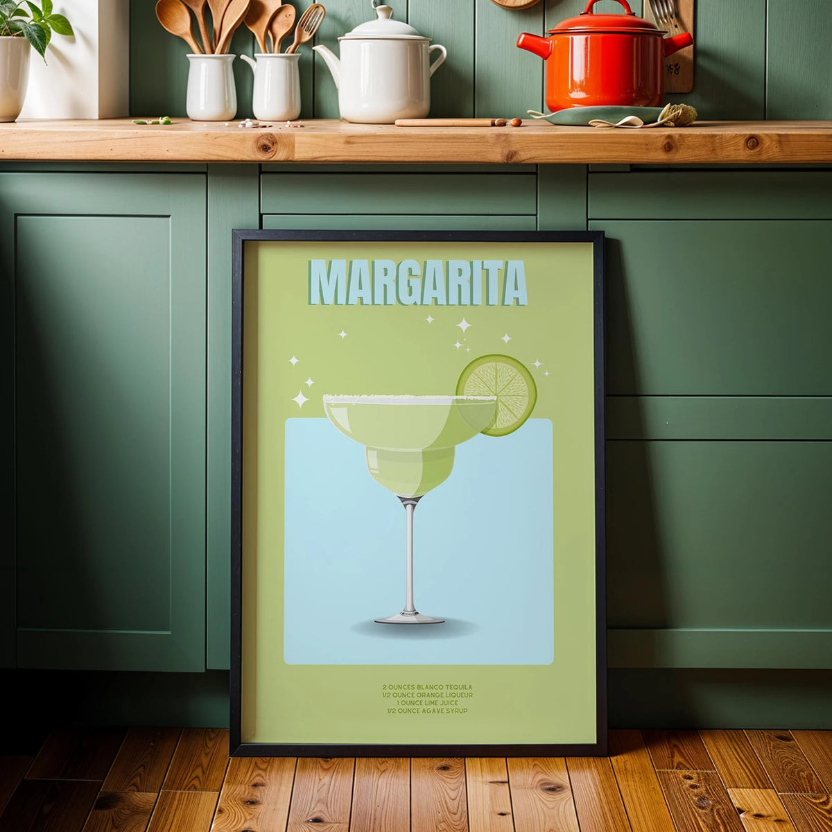 Margarita Kokteyli Mutfak Duvar Tablosu