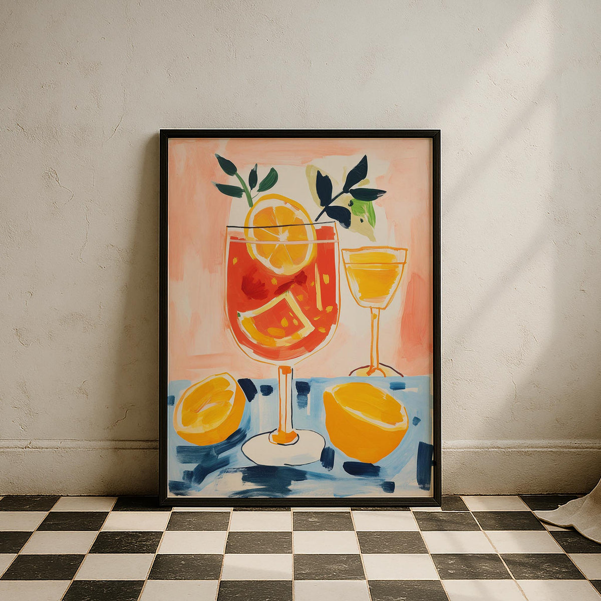 Aperol Kokteyl Mutfak Duvar Tablosu