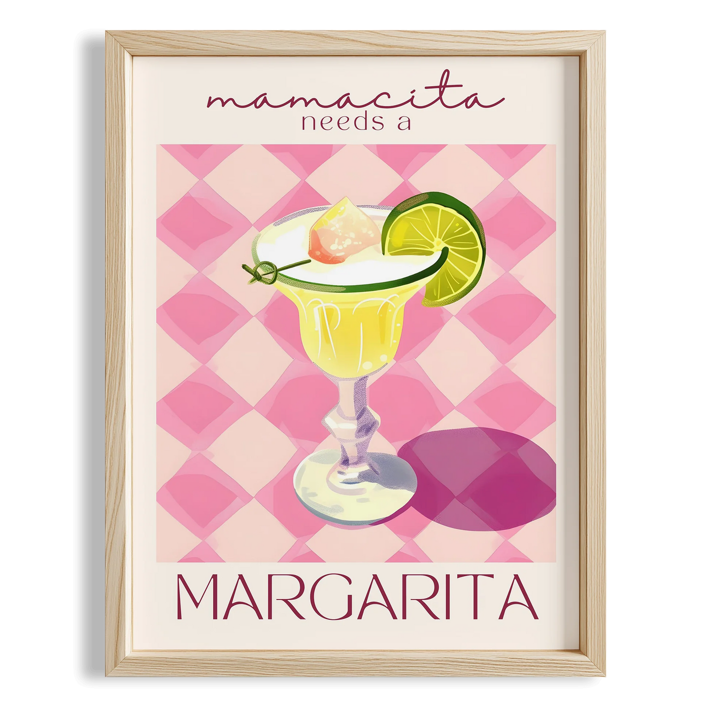 Margarita Kokteyli Pop Art Mutfak Duvar Tablosu