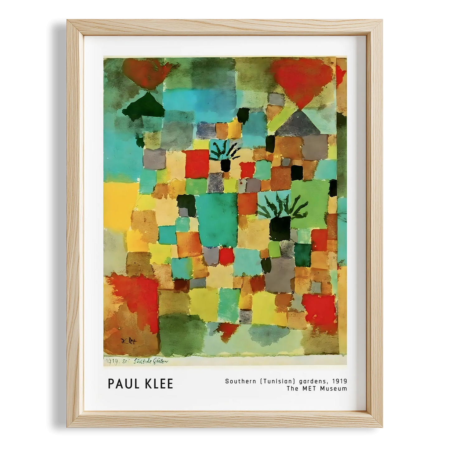 Paul Klee Tunus'un Güney Bahçeleri 1919 Suluboya I Duvar Tablosu