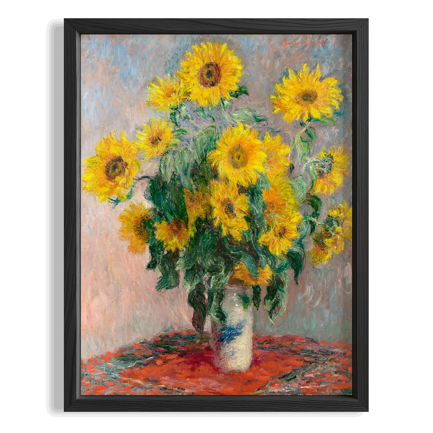 Ayçiçekleri - Claude Monet Ahşap Duvar Tablosu