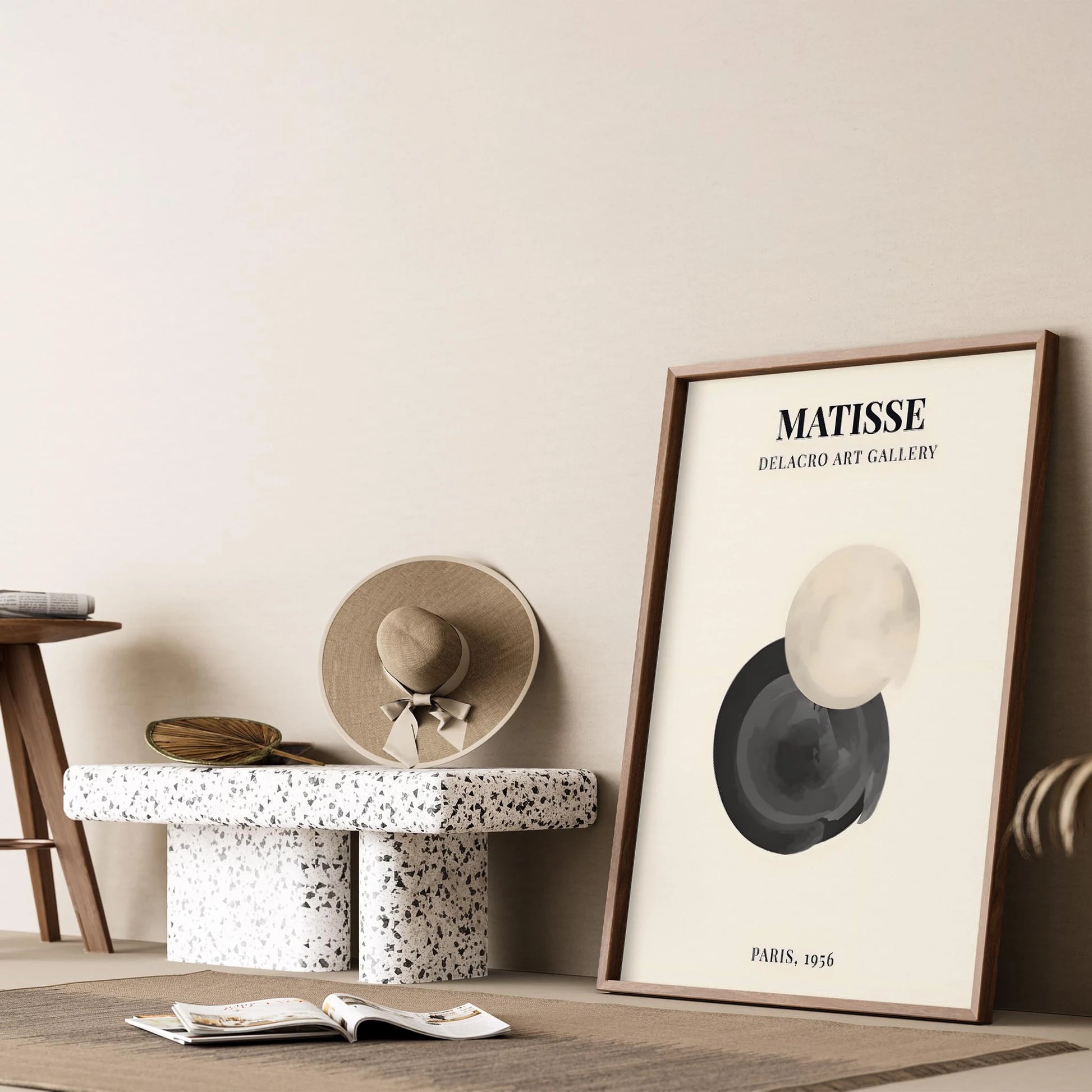 Matisse Kağıt Kesimleri Serisi Minimalist Soyut Sanat I Duvar Tablosu