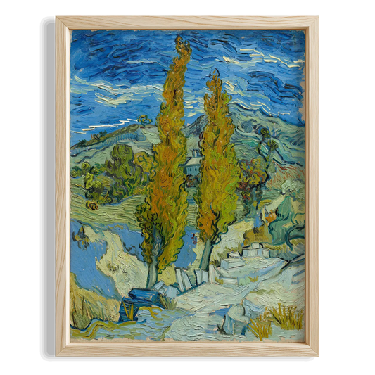 İki Servi - Vincent Van Gogh Ahşap Duvar Tablosu