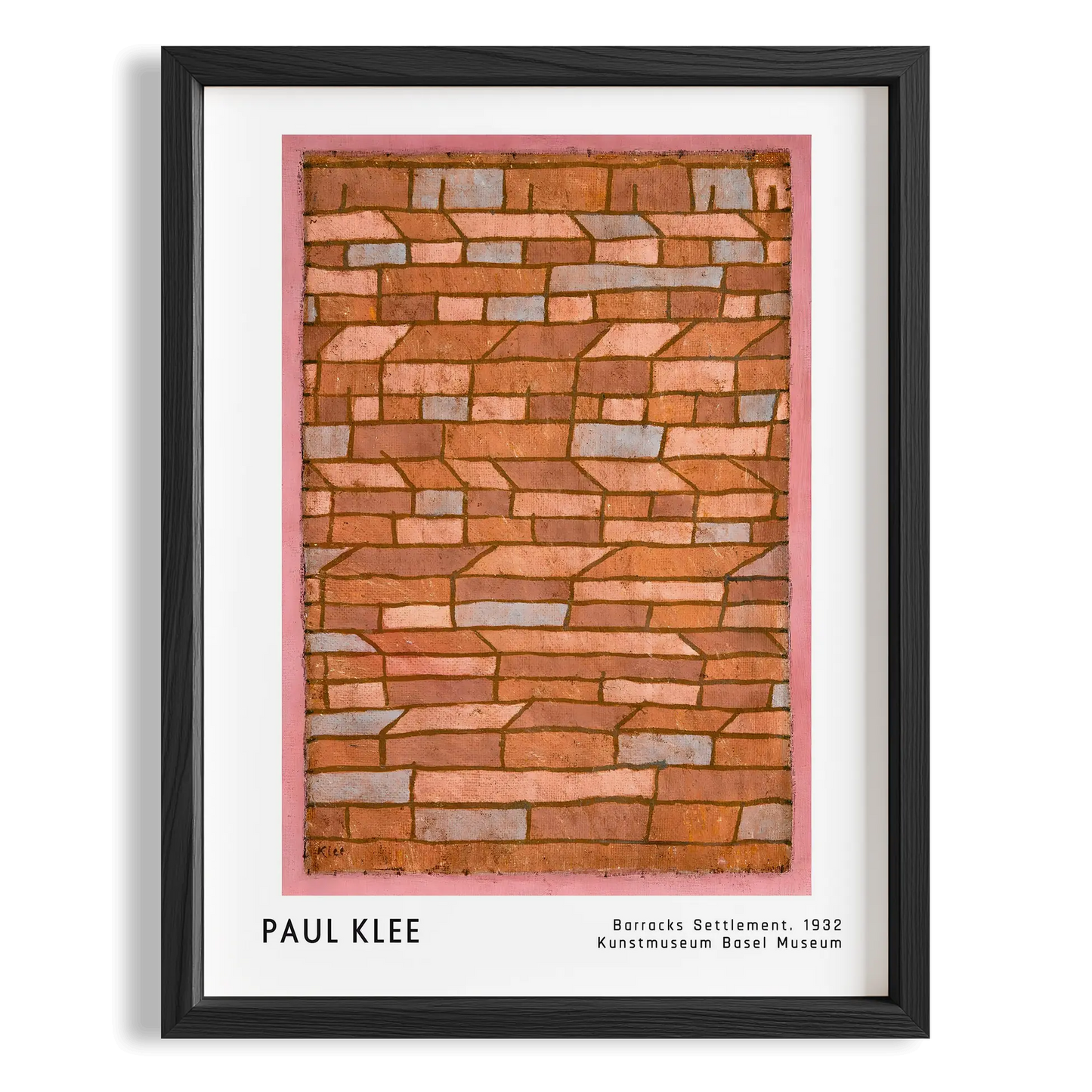 Paul Klee Kışla Yerleşimi 1932 Suluboya I Duvar Tablosu