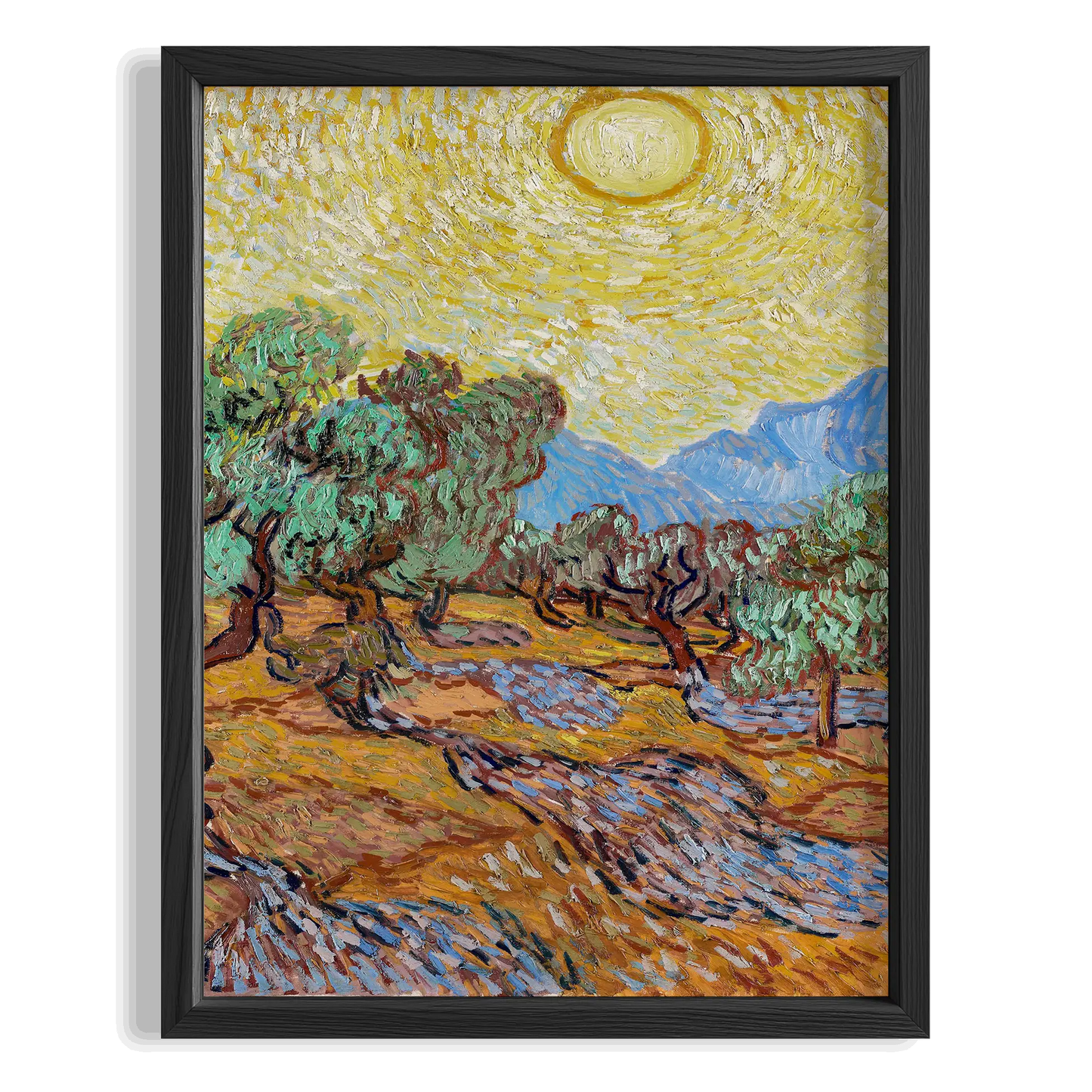 Zeytin Ağaçları - Vincent Van Gogh Ahşap Duvar Tablosu