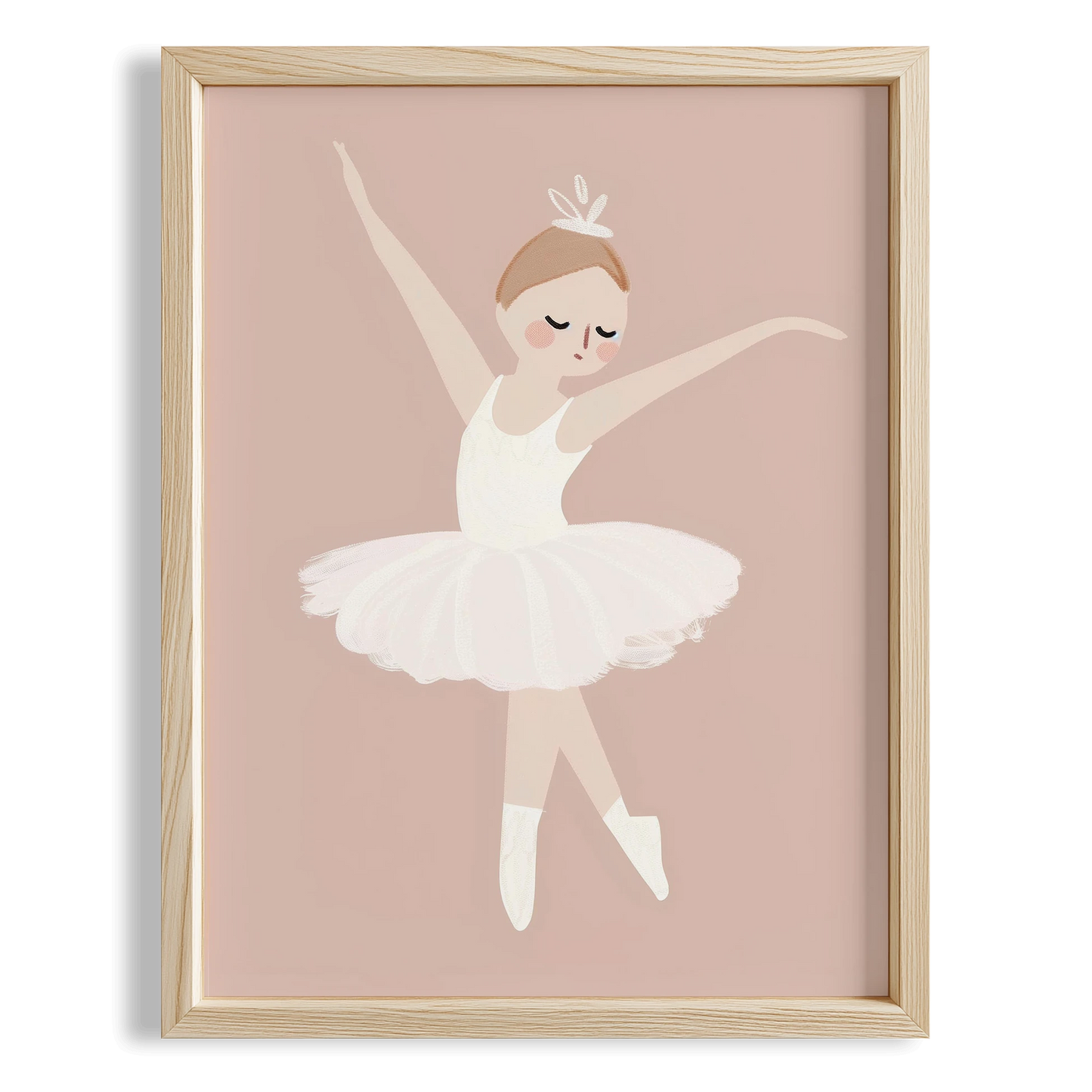 Dans Eden Balerin Çocuk Odası Ahşap Tablo