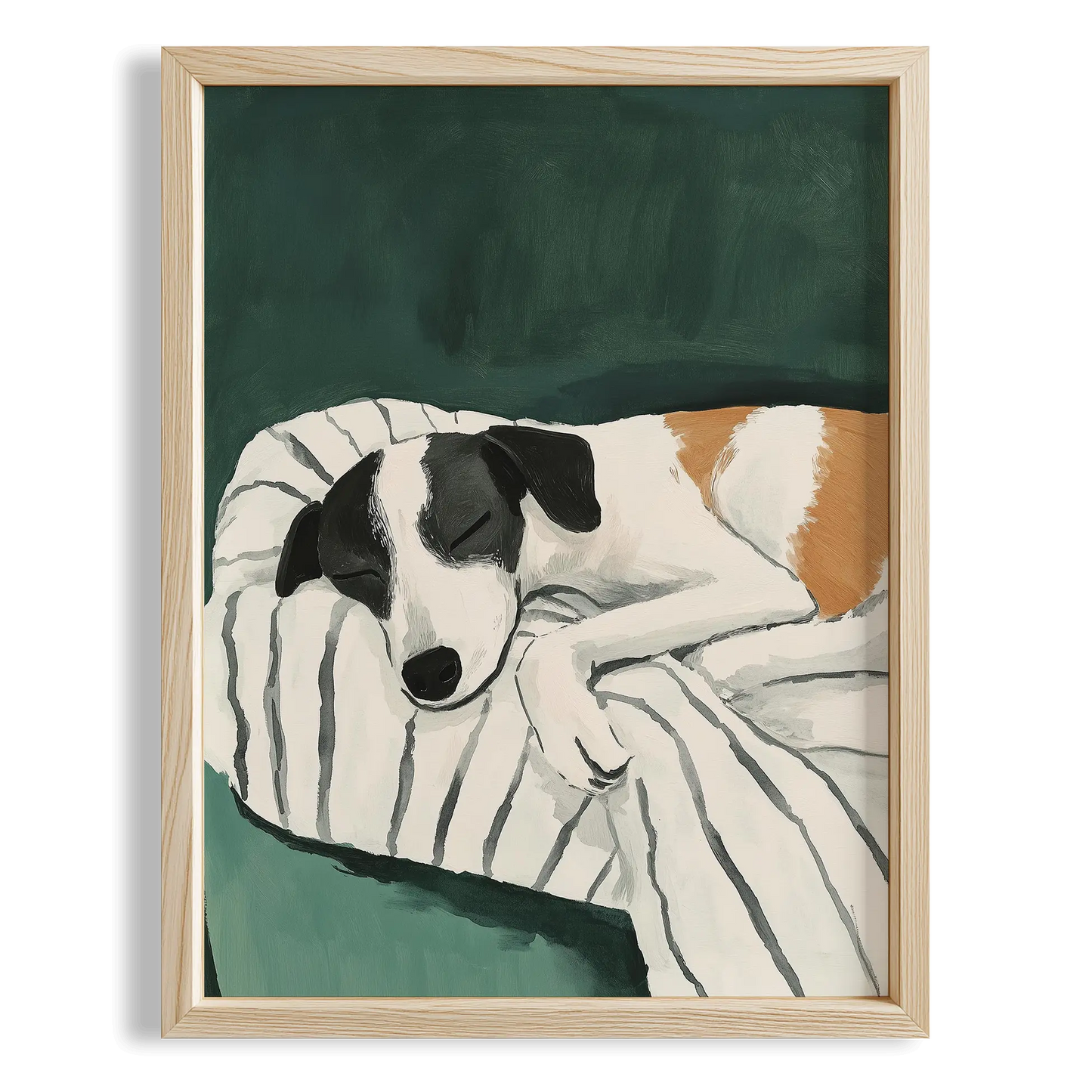 Köpek Portre VII - Jack Russell Çizgili Zümrüt