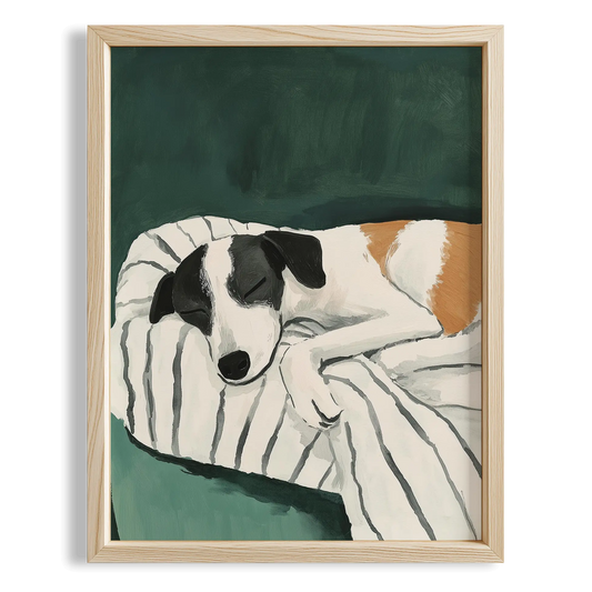 Köpek Portre VII - Jack Russell Çizgili Zümrüt