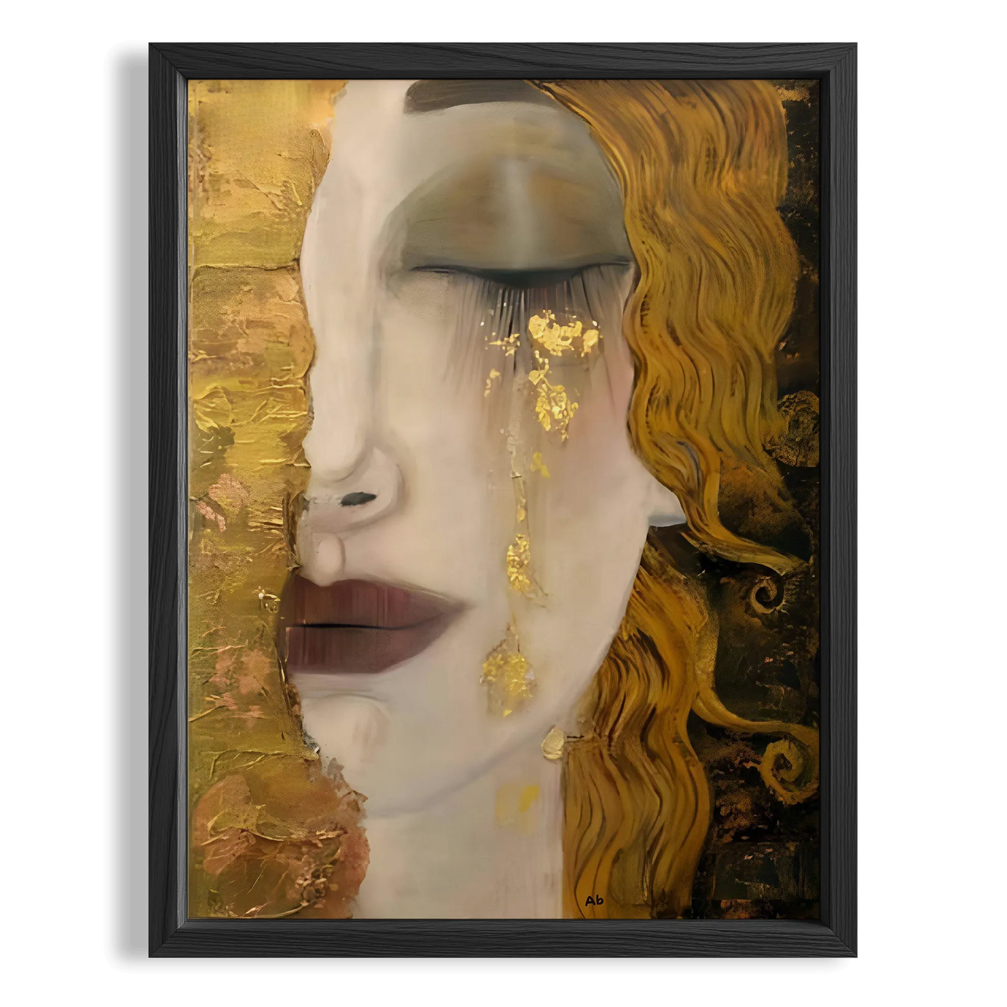 Gözyaşları - Gustav Klimt Ahşap Duvar Tablosu