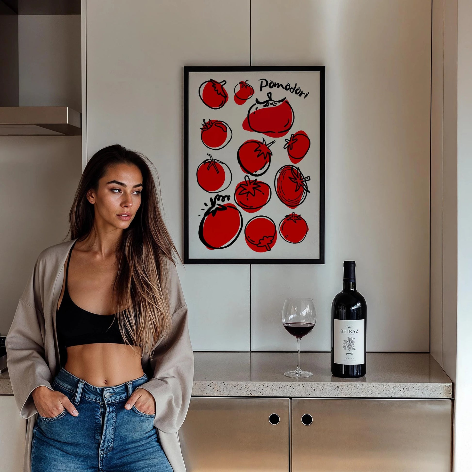 Pomodoro Domates II Mutfak Duvar Tablosu