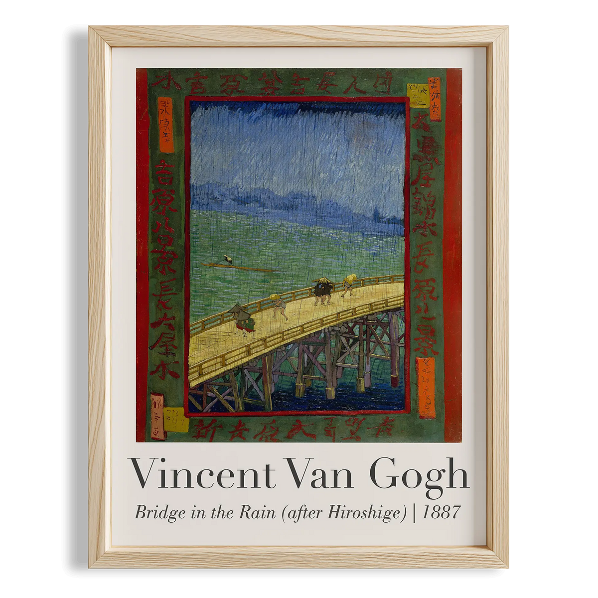 Langlois Köprüsü - Vincent Van Gogh Ahşap Duvar Tablosu