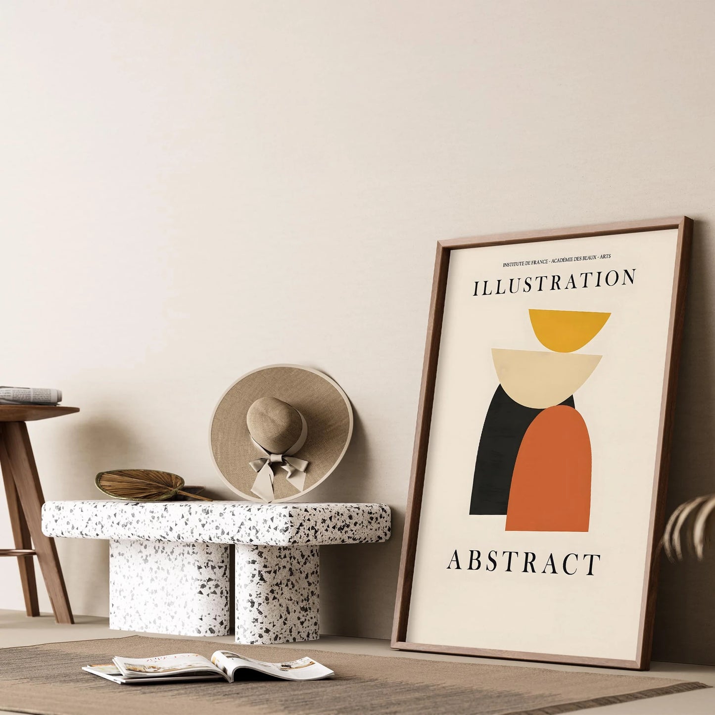 Matisse Kağıt Kesimleri Serisi Abstract Modern Formlar I Duvar Tablosu