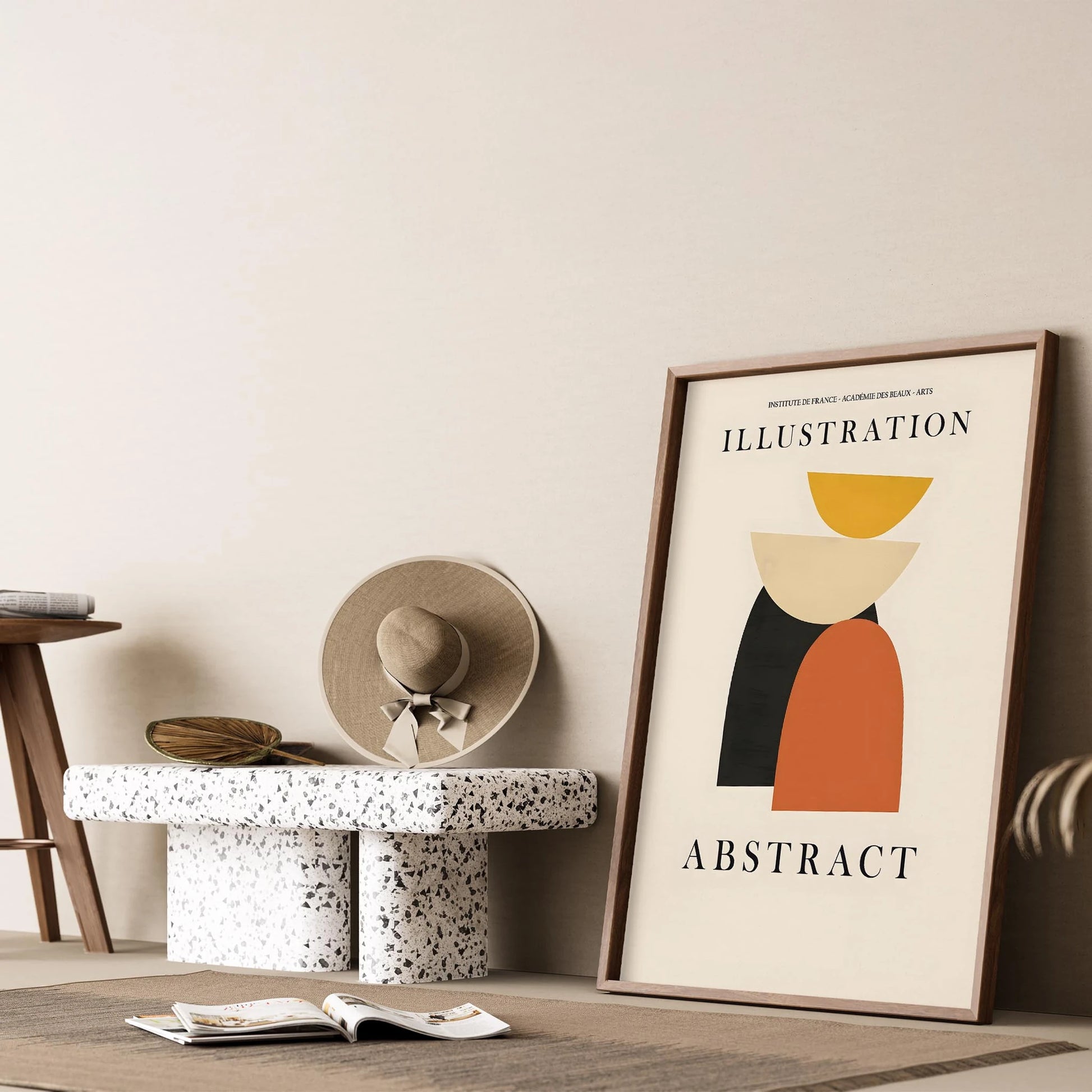 Matisse Kağıt Kesimleri Serisi Abstract Modern Formlar I Duvar Tablosu