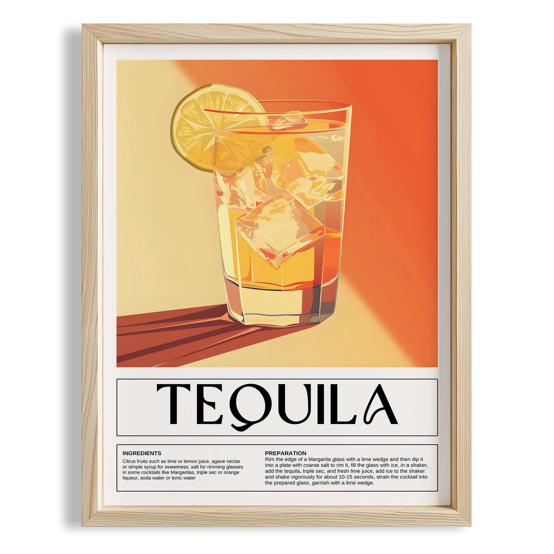 Tequila Temalı Mutfak Duvar Tablosu