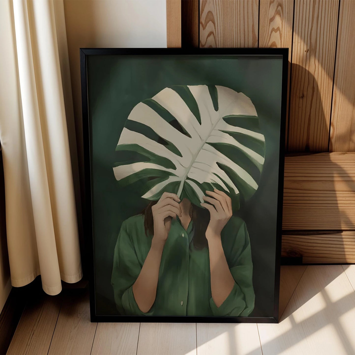 Monstera Yaprakları II - Zümrüt