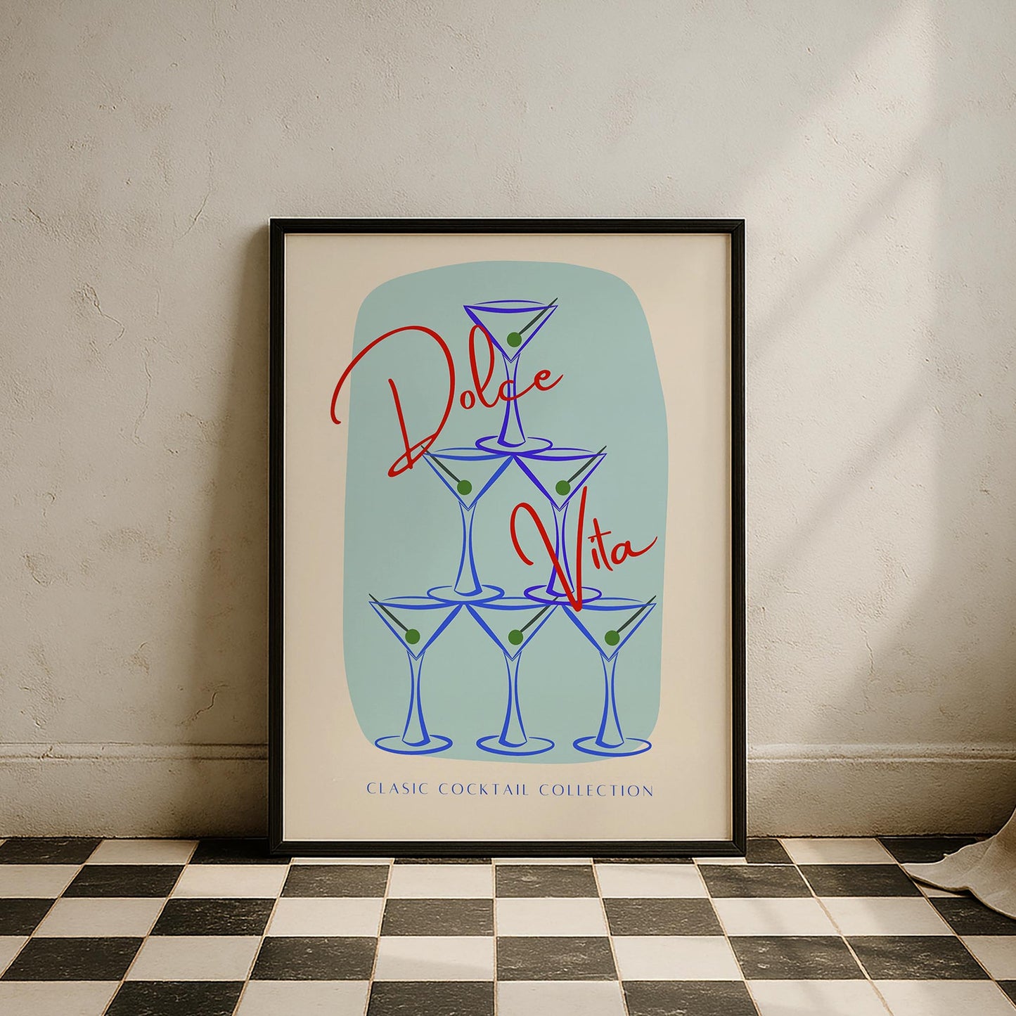 La Dolce Vita Kokteyller Mutfak Duvar Tablosu