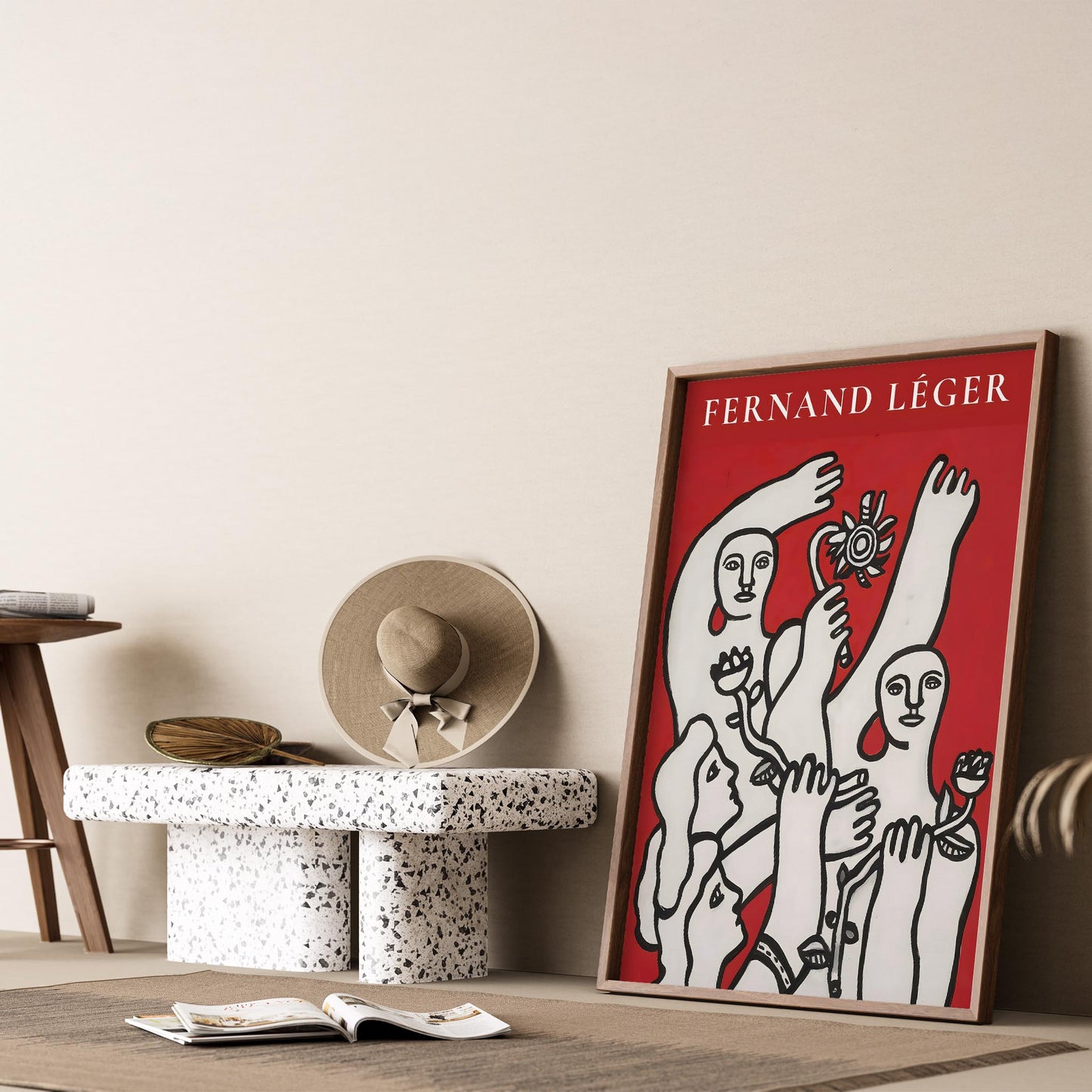 Fernand Leger XXI Duvar Tablosu