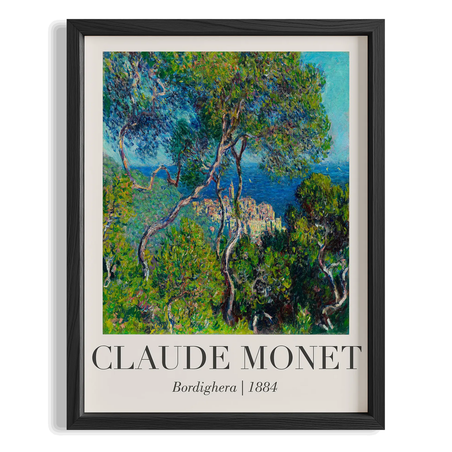 Bordighera Bahçesi - Claude Monet Ahşap Duvar Tablosu