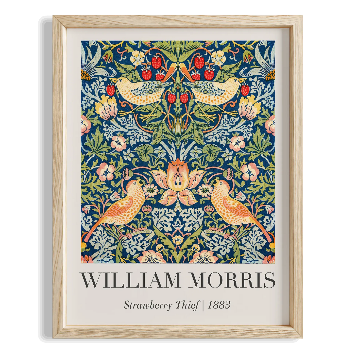 Çilek Hırsızı - William Morris Ahşap Duvar Tablosu